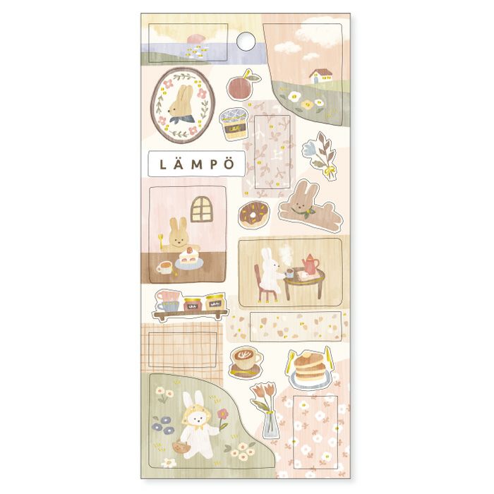 1枚でデコ完成!動物イラストシール|LAMPO ステッカー