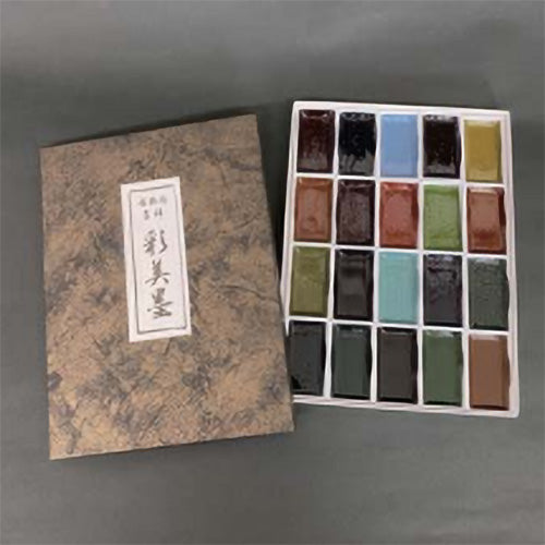 ⽇本画⽤絵具 彩美墨 20 ⾊|古梅園×吉祥