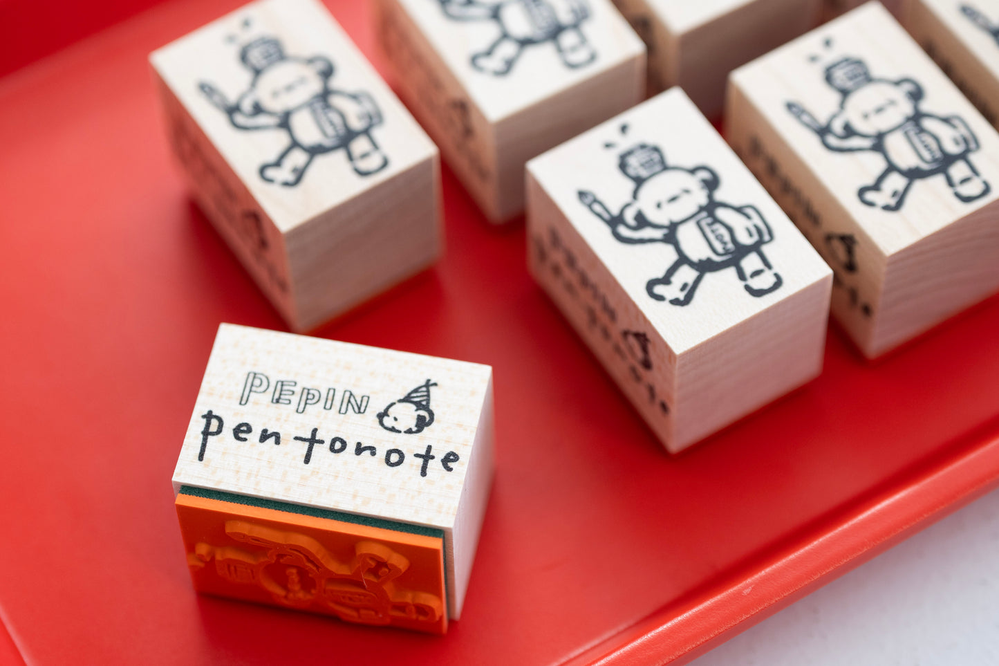 PEPIN×Pentonote「ももとくまさん」&「ぺんとノートくまさん」はんこ