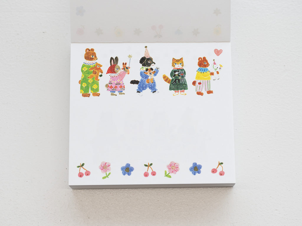 表現社 ブロックメモ Aiko Fukawa Little fluffy frieds