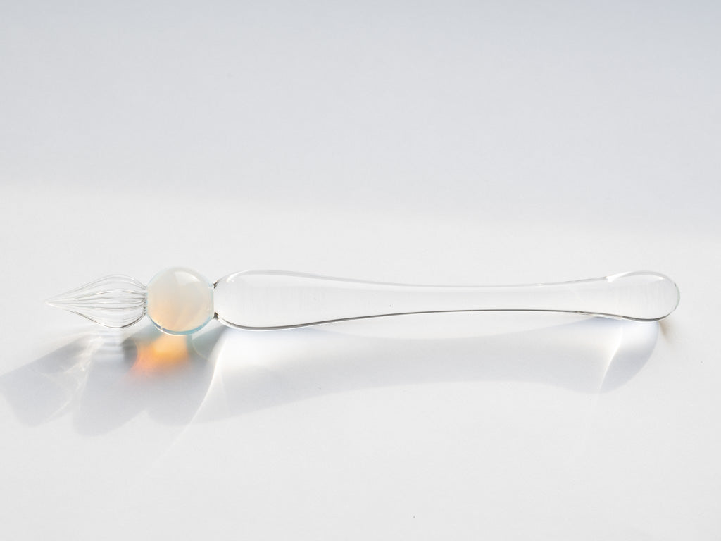 ぐり工房 guridrops グラマラスショートガラスペン Clear/Opal