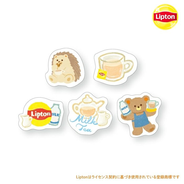 古川紙工　箱入りフレークシール　リプトン