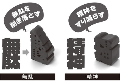 文字消 消しゴム モジケシ