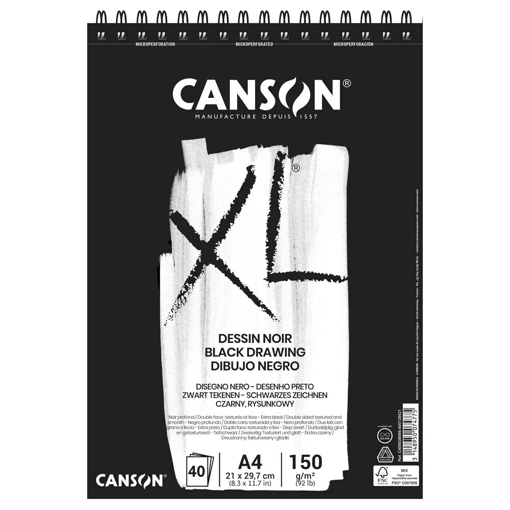 canson XL ブラック スケッチブック