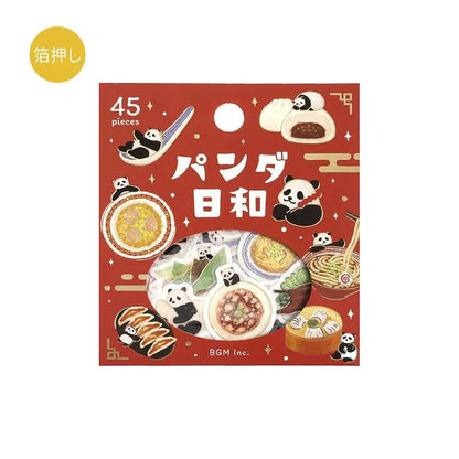 BGM フレークシール パンダ日和