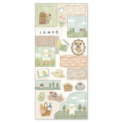 1枚でデコ完成！動物イラストシール｜LAMPO ステッカー