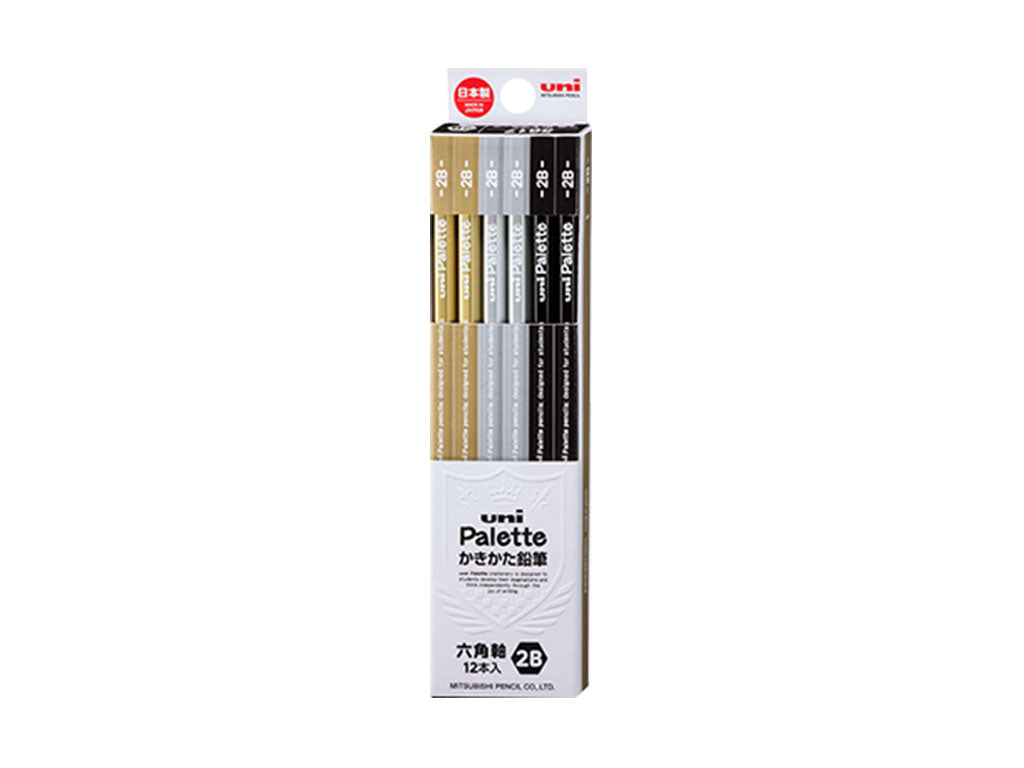 uni Palette かきかた鉛筆 ダース箱12本入り PLTブラック