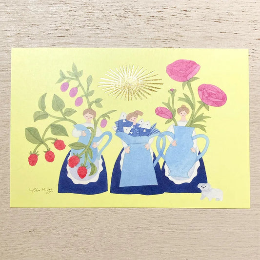 箔押しポストカード 柊有花 (いっぱいの実り)