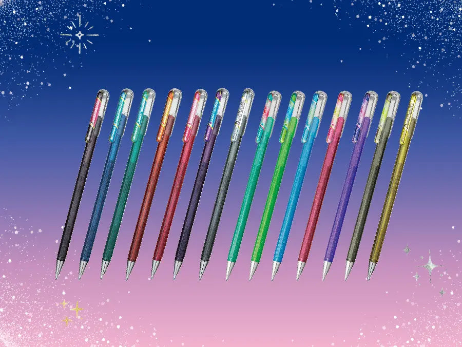 デュアルメタリック ラメ入りボールペン