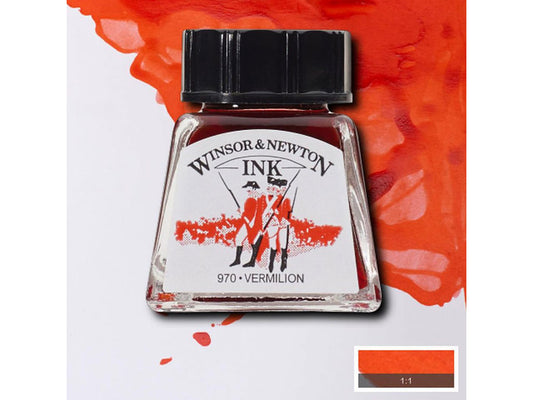 Winsor&Newton ドローイングインク 14ml Vermilion