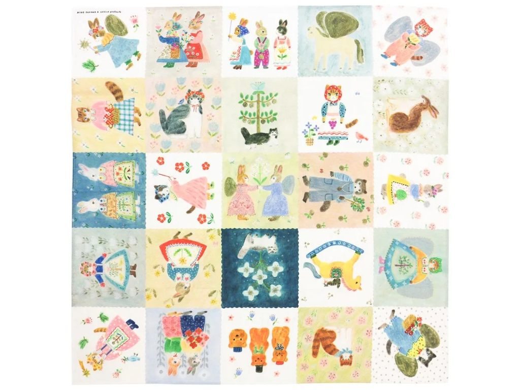 表現社 大判ハンカチ 布川愛子 Every day is a new day！