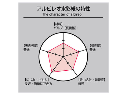 holbein アルビレオ水彩紙 ブロック SM・F4・F6・F8