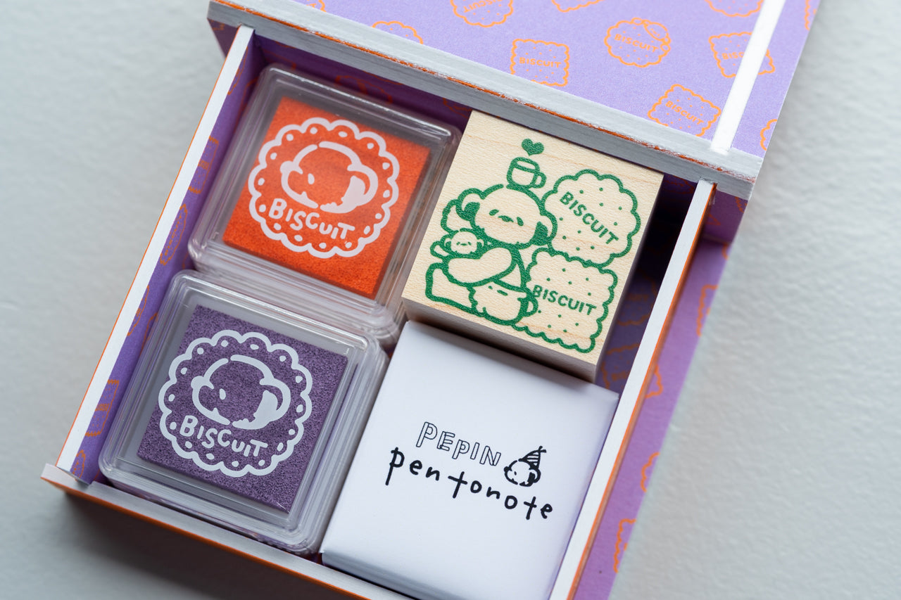 HELLO BISCUIT💛「Stamp Set」PEPIN×Pentonote
