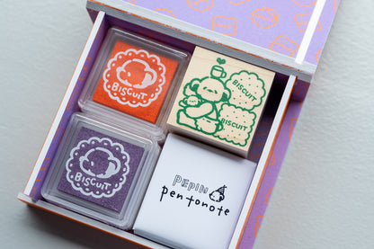 HELLO BISCUIT💛「Stamp Set」PEPIN×Pentonote