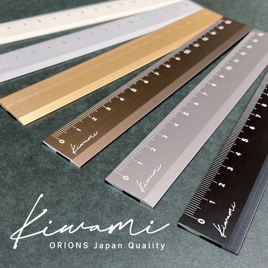 kiwami LR左右利き手対応アルミ定規 15cm