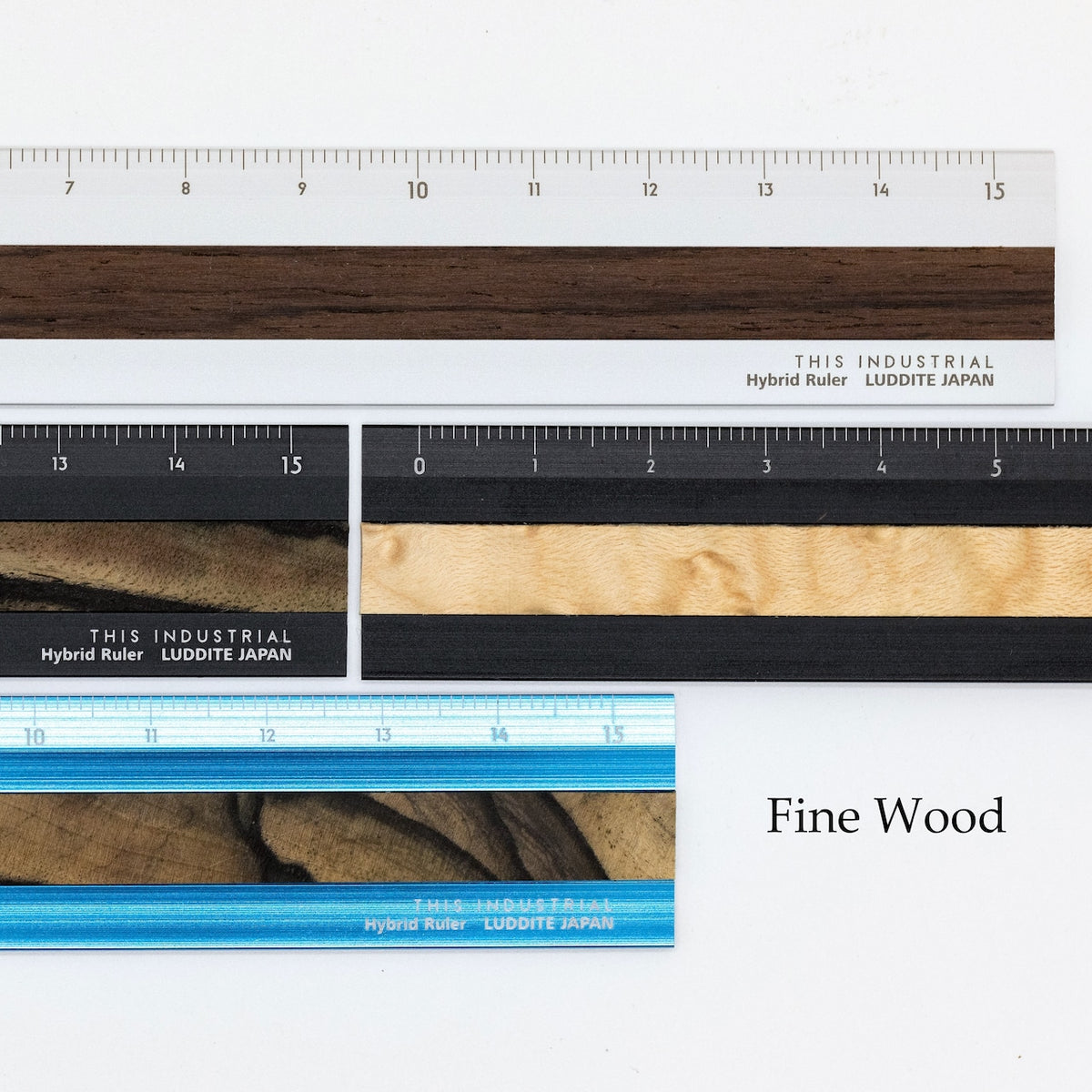 THIS INDUSTRIAL　Hybrid Ruler Fine Wood