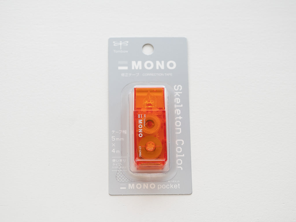 【限定】  MONO pocket モノポケット スケルトンカラー 修正テープ