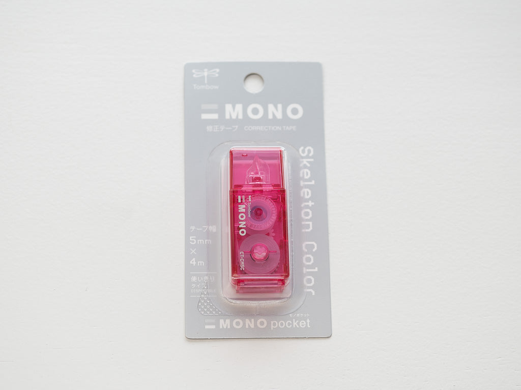 【限定】  MONO pocket モノポケット スケルトンカラー 修正テープ