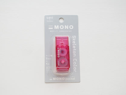 【限定】  MONO pocket モノポケット スケルトンカラー 修正テープ