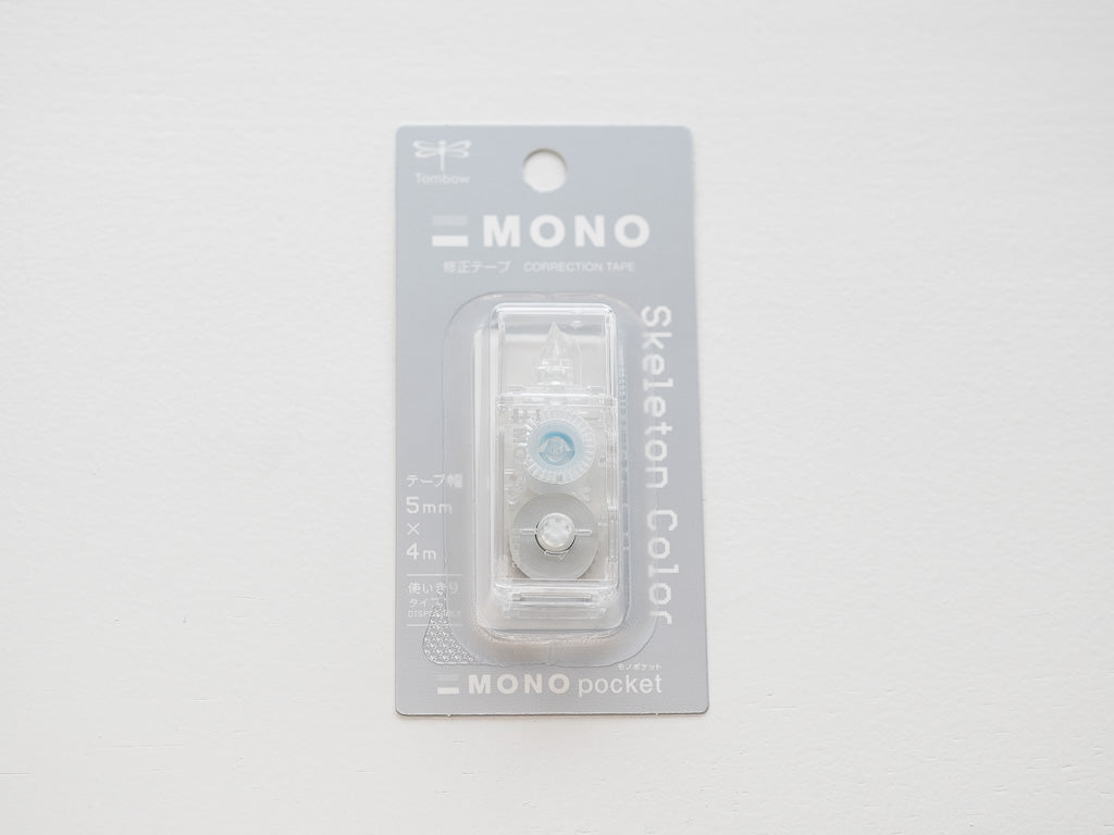 【限定】  MONO pocket モノポケット スケルトンカラー 修正テープ