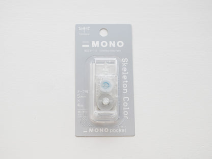 【限定】  MONO pocket モノポケット スケルトンカラー 修正テープ