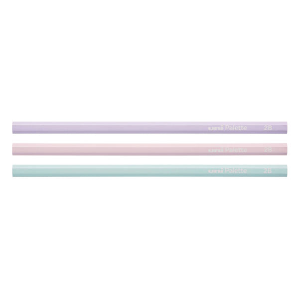 かきかた鉛筆 1ダース uni Palette ドリーミーシリーズ 2B