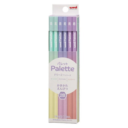 かきかた鉛筆 1ダース uni Palette ドリーミーシリーズ 2B