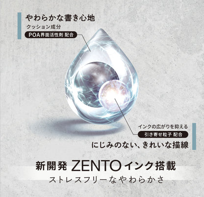 ユニボール ZENTO フローモデル 3色