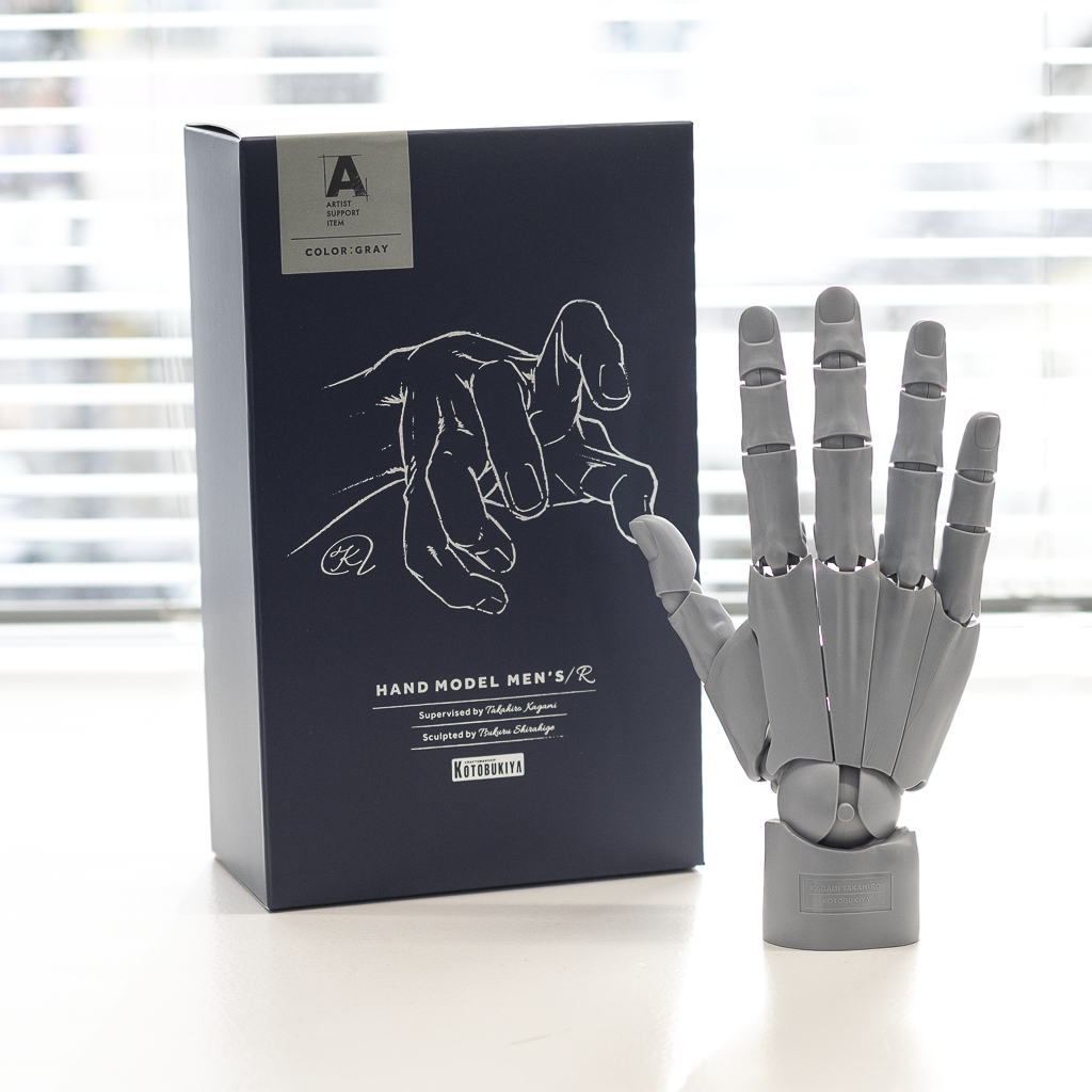 KOTOBUKIYA ハンドモデル MEN'S グレー 【右手】