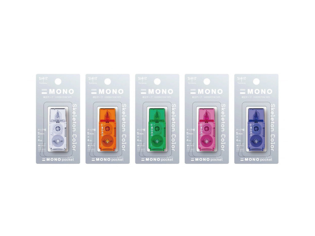 【限定】  MONO pocket モノポケット スケルトンカラー 修正テープ