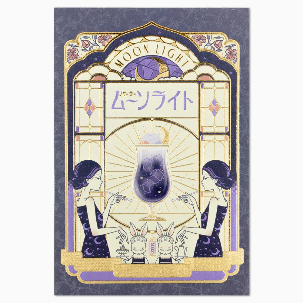 オビワン×ROKKAKU レトロ郵便 箔押しポストカード