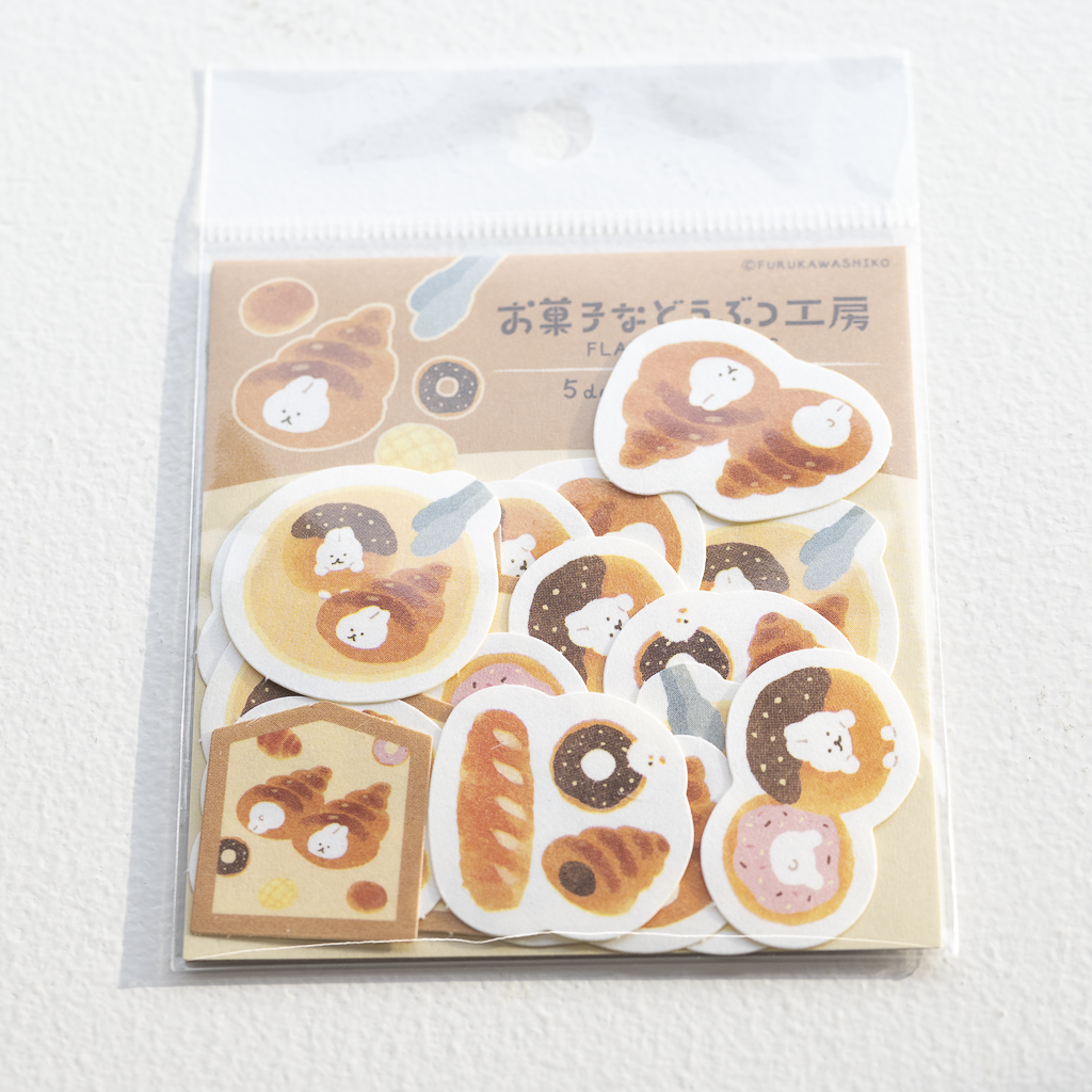 お菓子などうぶつ工房 和紙フレークシール