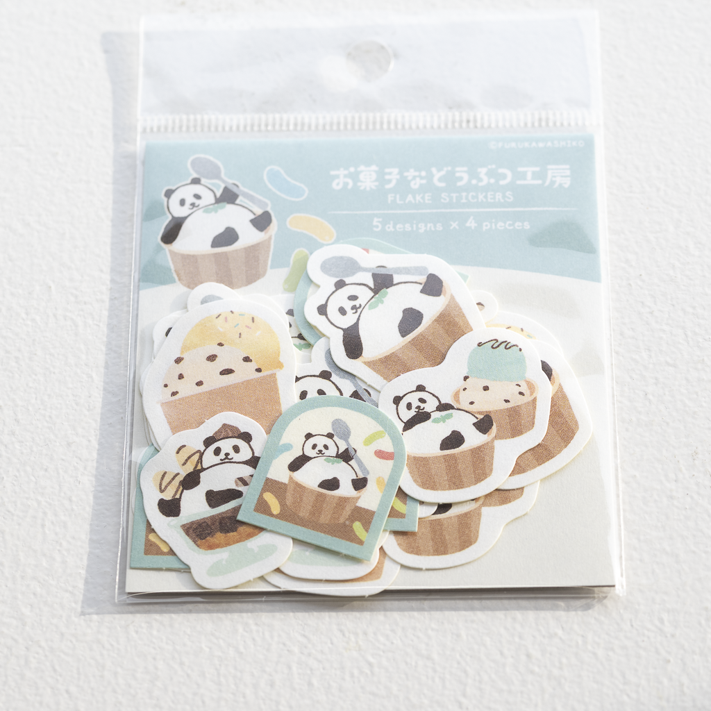 お菓子などうぶつ工房 和紙フレークシール