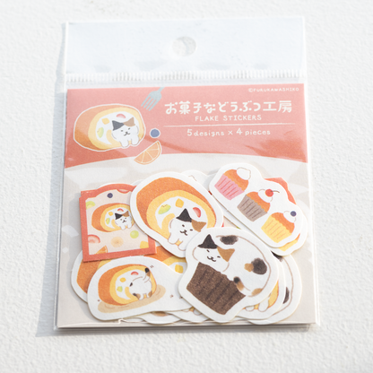 お菓子などうぶつ工房 和紙フレークシール