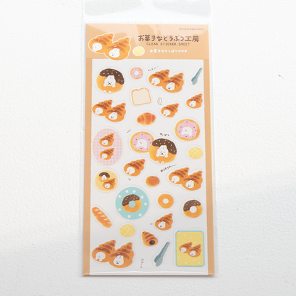お菓子などうぶつ工房 透明シールシート