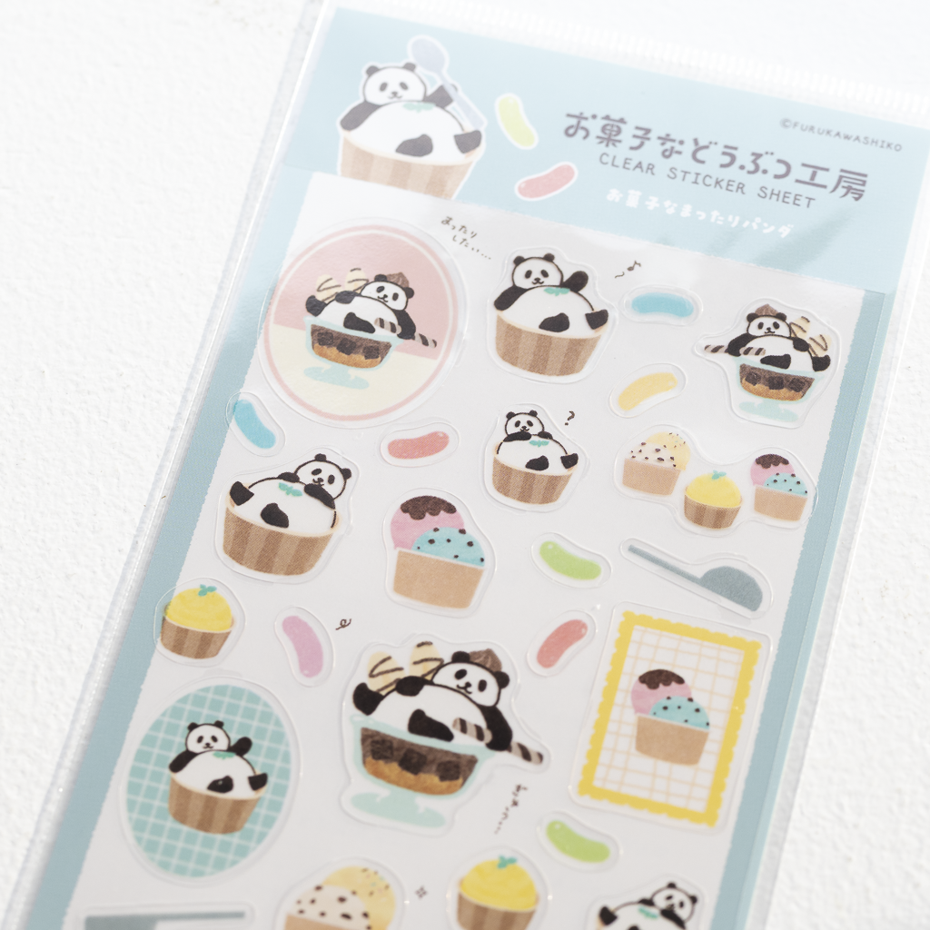 お菓子などうぶつ工房 透明シールシート