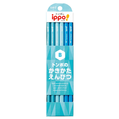 Tombow ippo! かきかたえんぴつ（1ダース・12本入） プレーン B