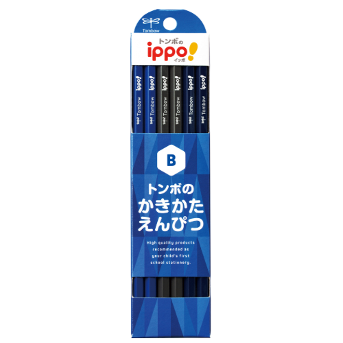 Tombow ippo! かきかたえんぴつ（1ダース・12本入） プレーン B