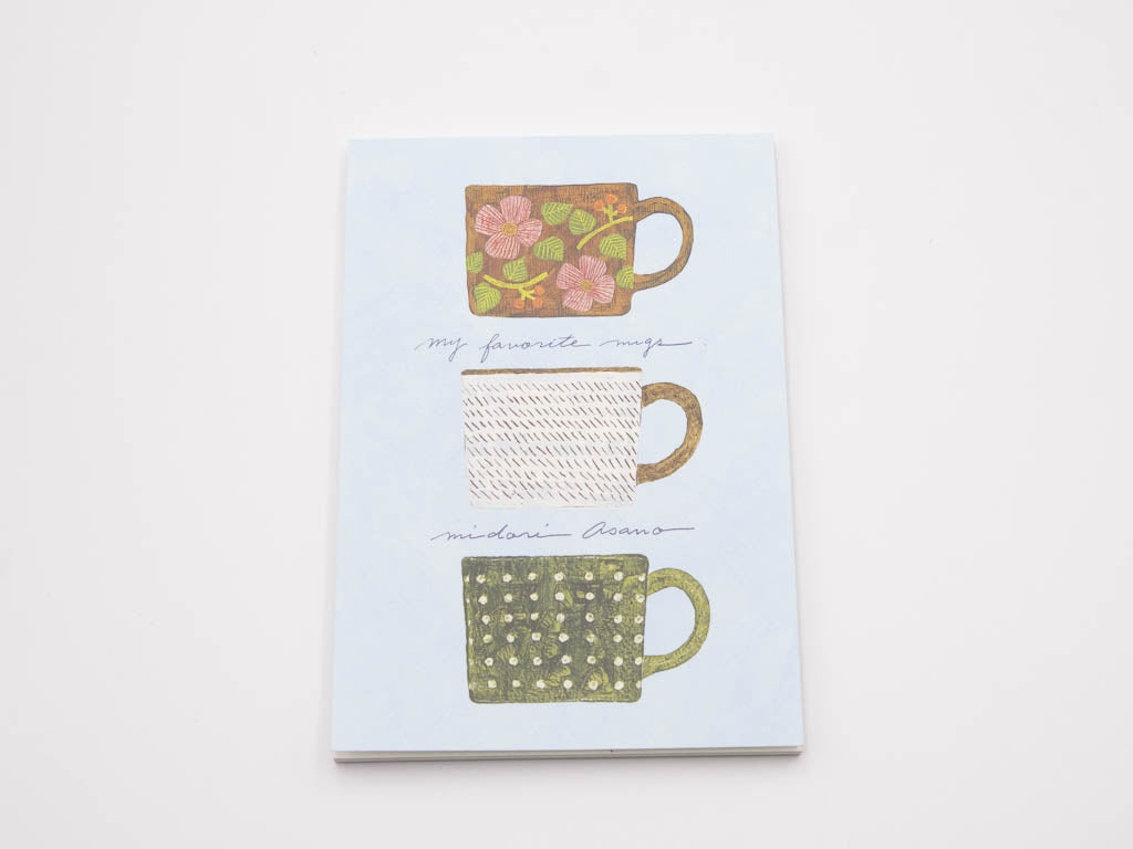 浅野みどり　はがき箋　my favorite mugs
