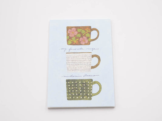 浅野みどり　はがき箋　my favorite mugs